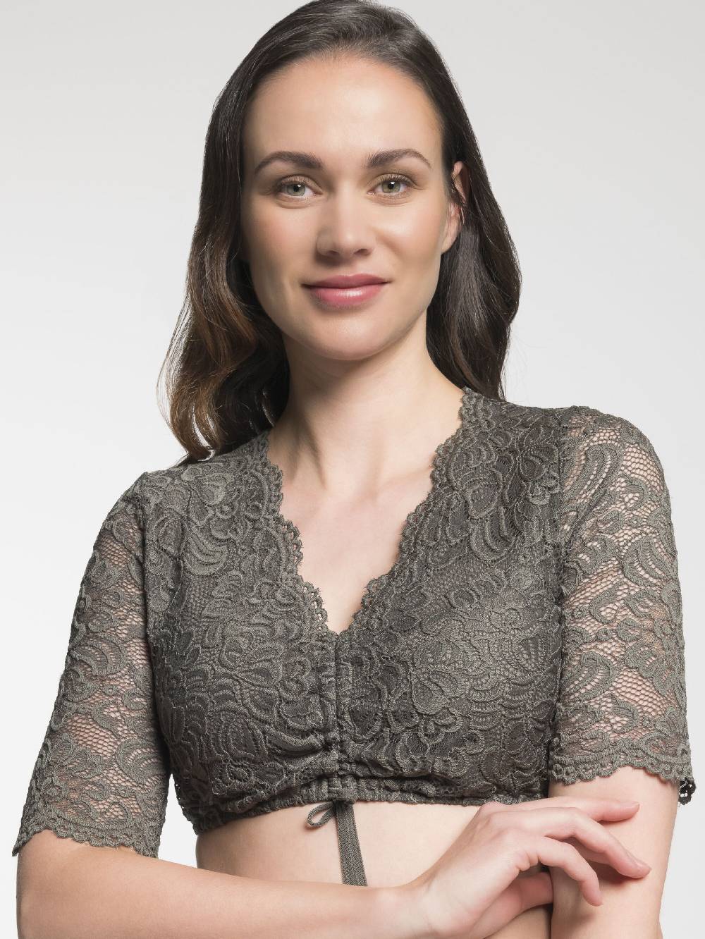 SPIETH & WENSKY Traditional Shirt 'Ansbach' In Olive