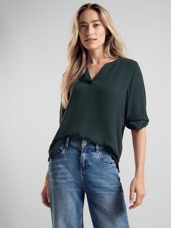 STREET ONE Blouse in Dark Green