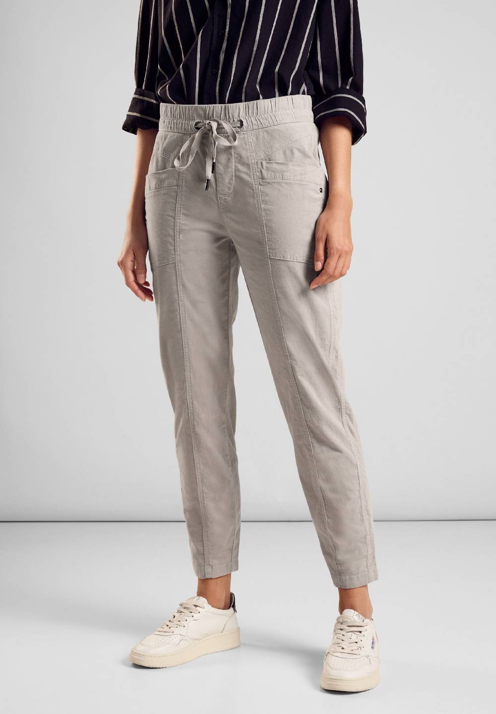 STREET ONE Regular Pants 'Bonny' In Beige