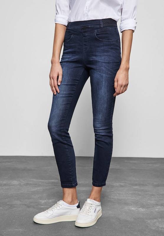 STREET ONE Skinny Jeggings in Navy