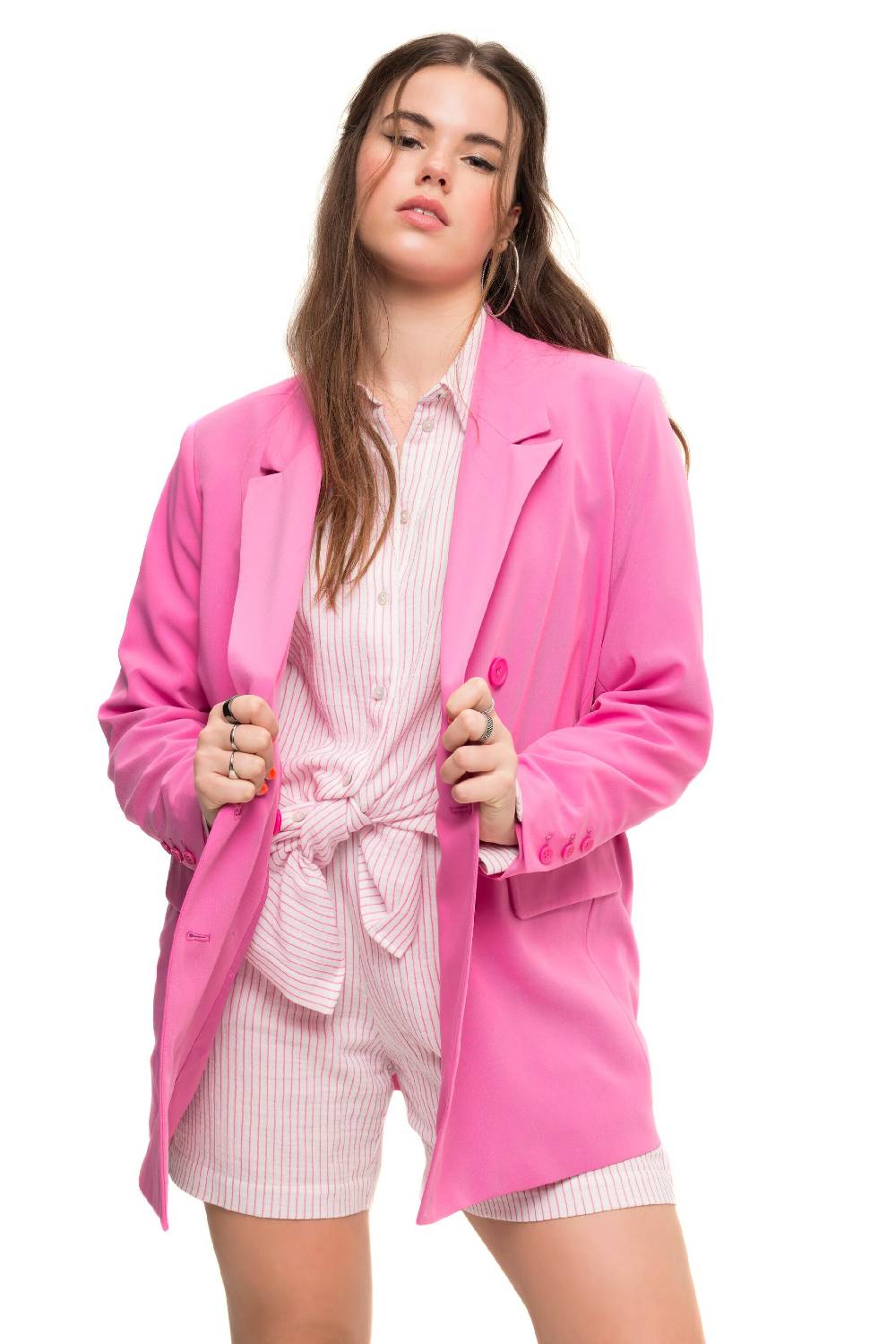 Studio Untold Blazer In Light Pink