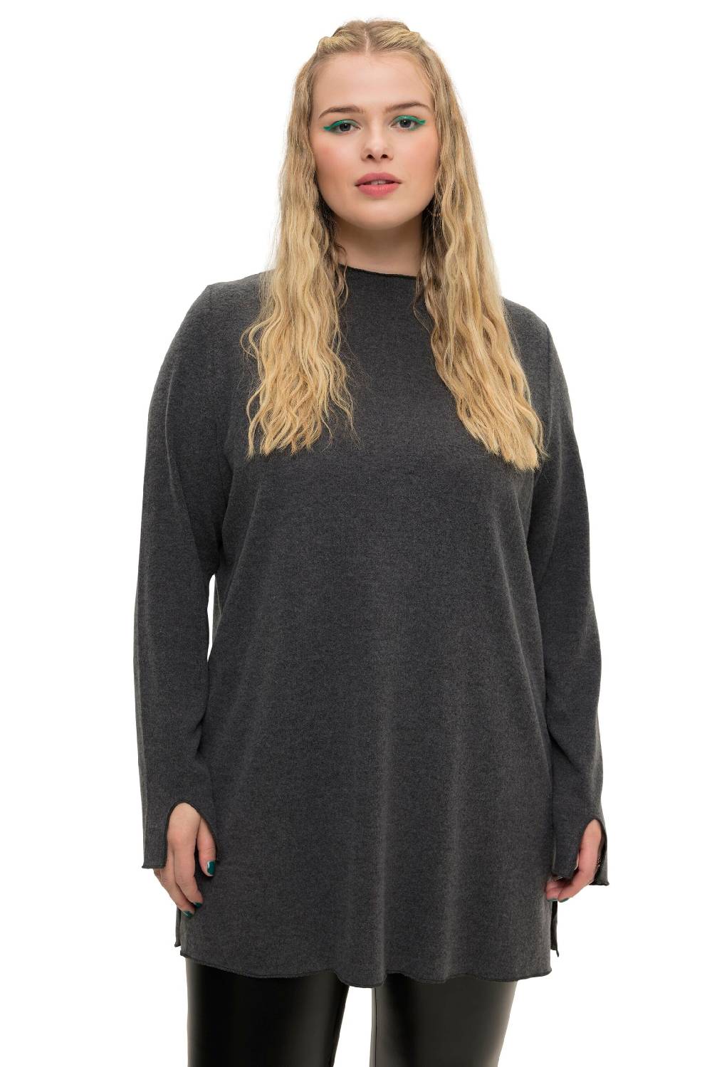 Studio Untold Sweater In Mottled Grey