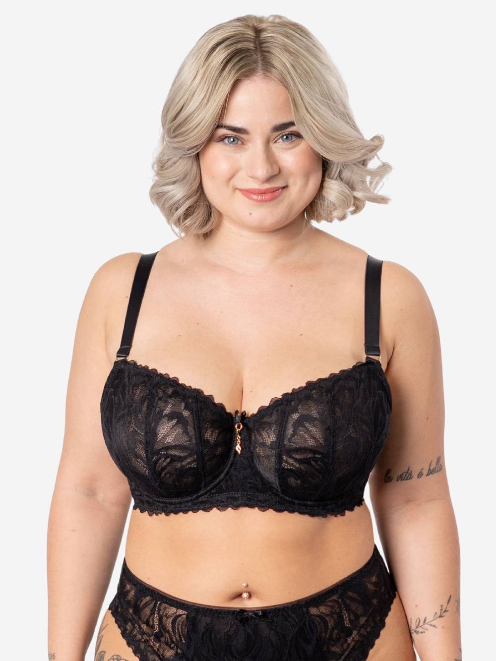 SugarShape Balconette Bra 'Cariba ' In Black