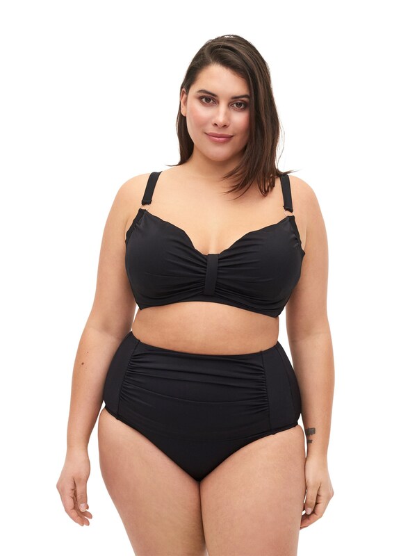 Swim by Zizzi Bikini Bottoms 'SBASIC' in Black