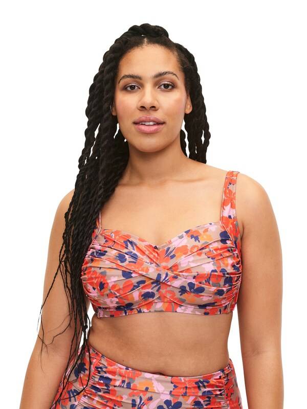 Swim by Zizzi Bralette Bikini Top 'STELLA' in Mixed Colors