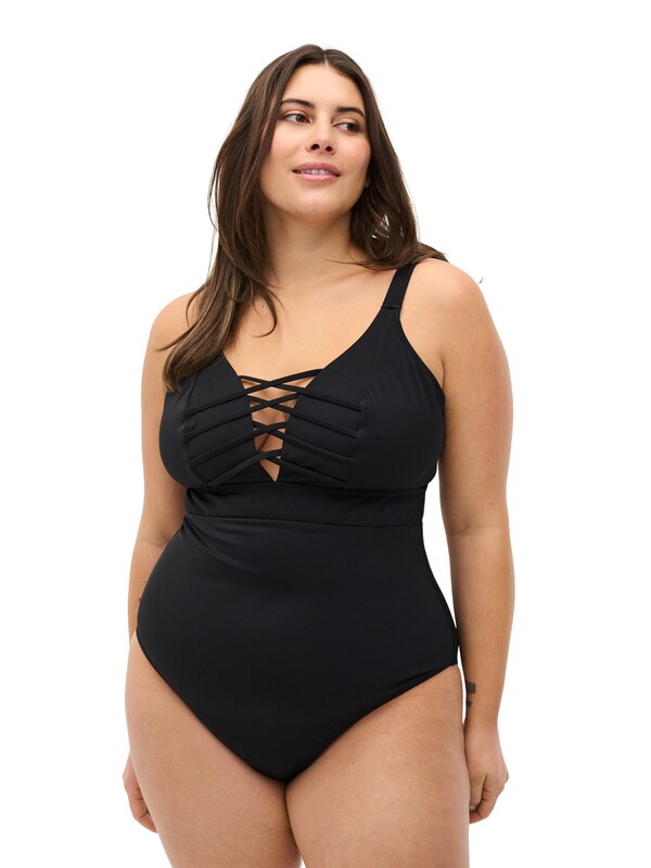Swim by Zizzi Swimsuit 'SDIOR' in Black