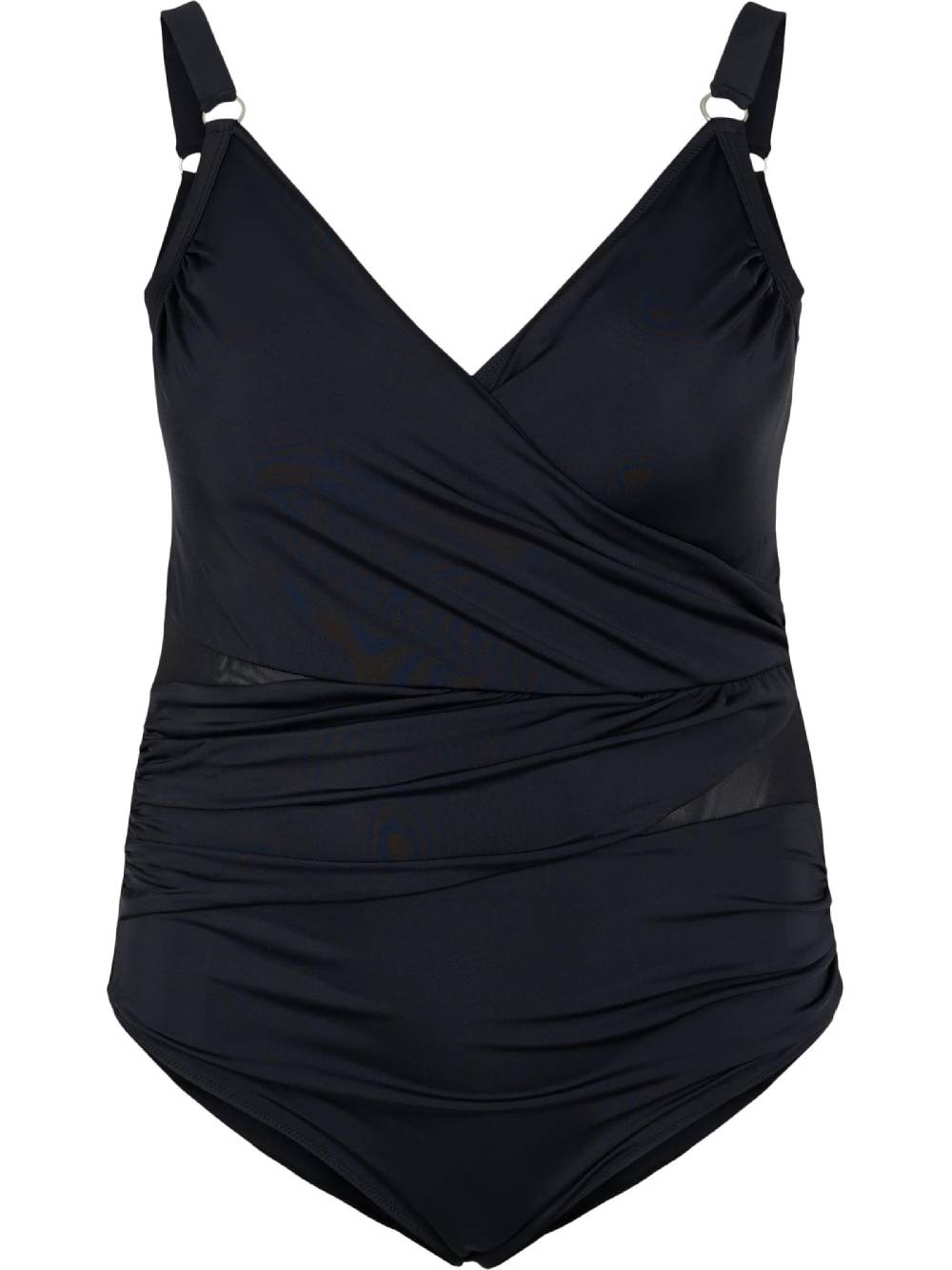 Swim By Zizzi T-shirt Swimsuit In Black