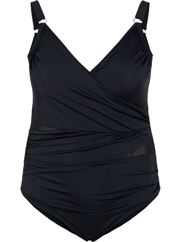 Swim by Zizzi T-shirt Swimsuit in Black