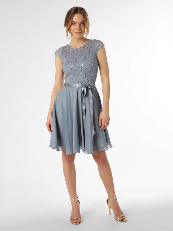 SWING Cocktail Dress in Smoke Blue