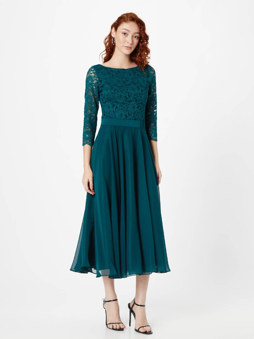SWING Evening Dress In Dark Green