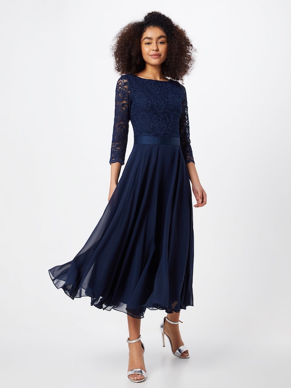 SWING Evening Dress in Marine Blue
