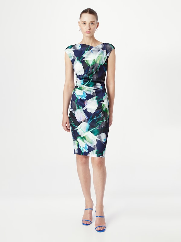 SWING Sheath Dress in Marine Blue