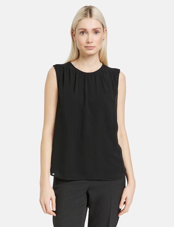 TAIFUN Blouse in Black