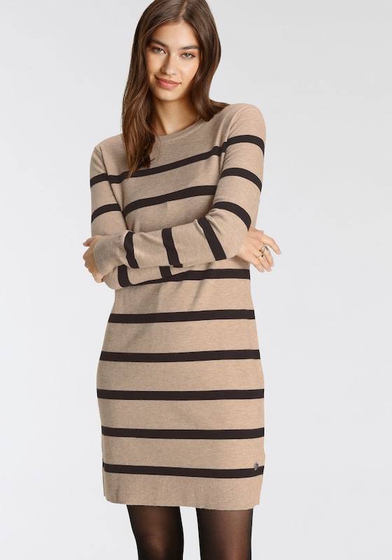 Tamaris Knitted dress in Beige