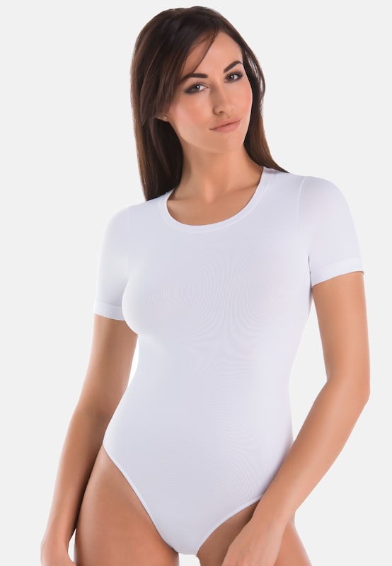 TEYLI Bodysuit 'Shirty' in Black, Off White