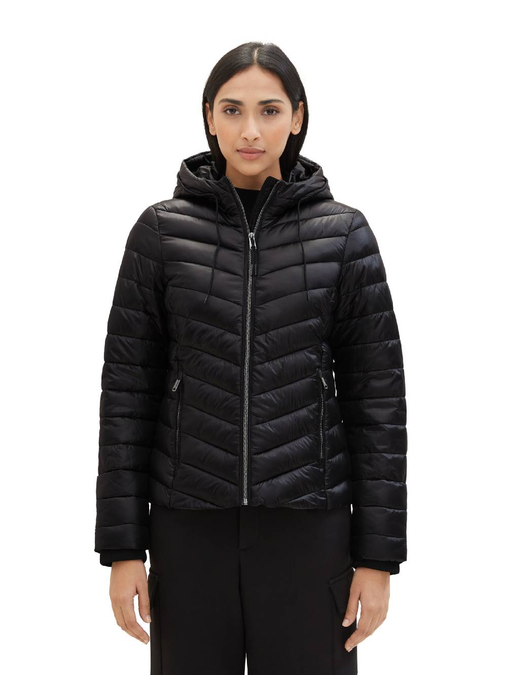 TOM TAILOR Between-Season Jacket In Black