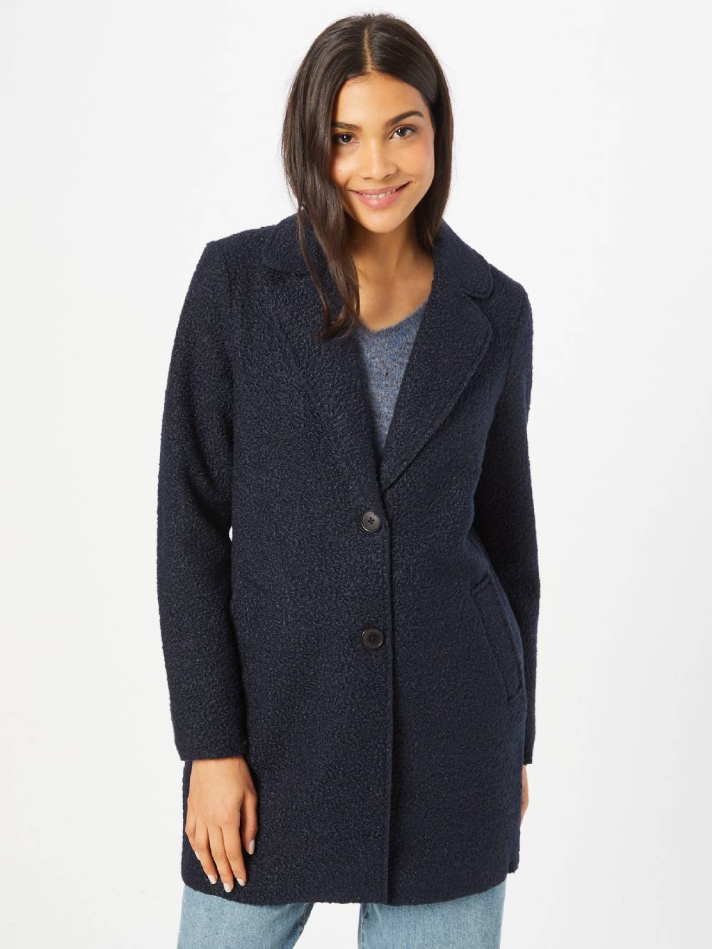 TOM TAILOR Between-Seasons Coat In Dark Blue
