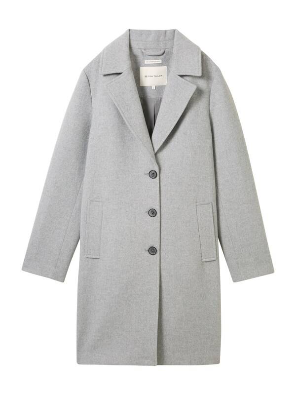 TOM TAILOR Between-Seasons Coat in Light Grey