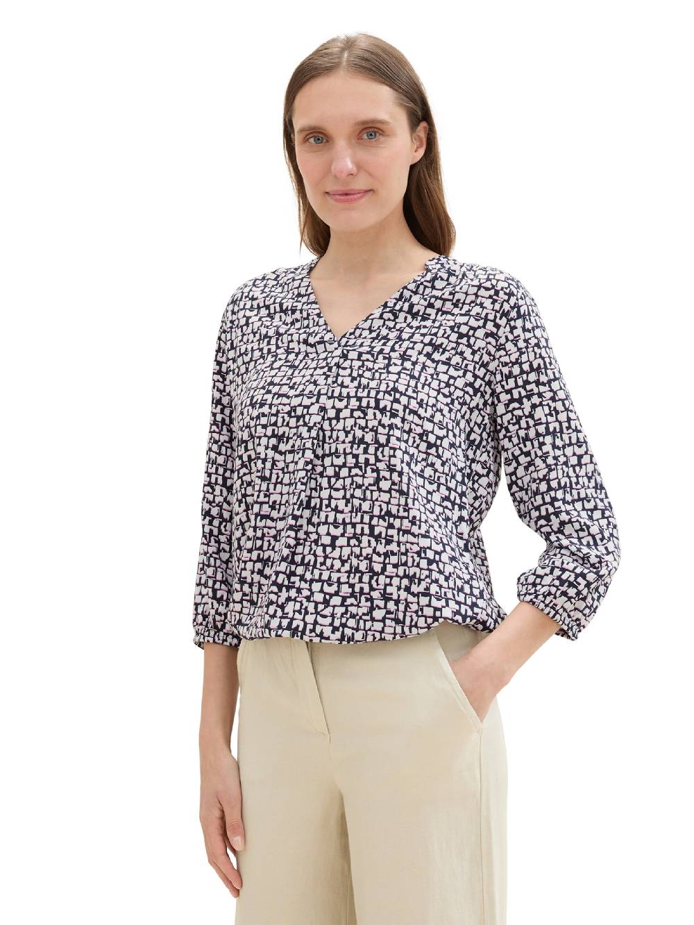 TOM TAILOR Blouse In Navy