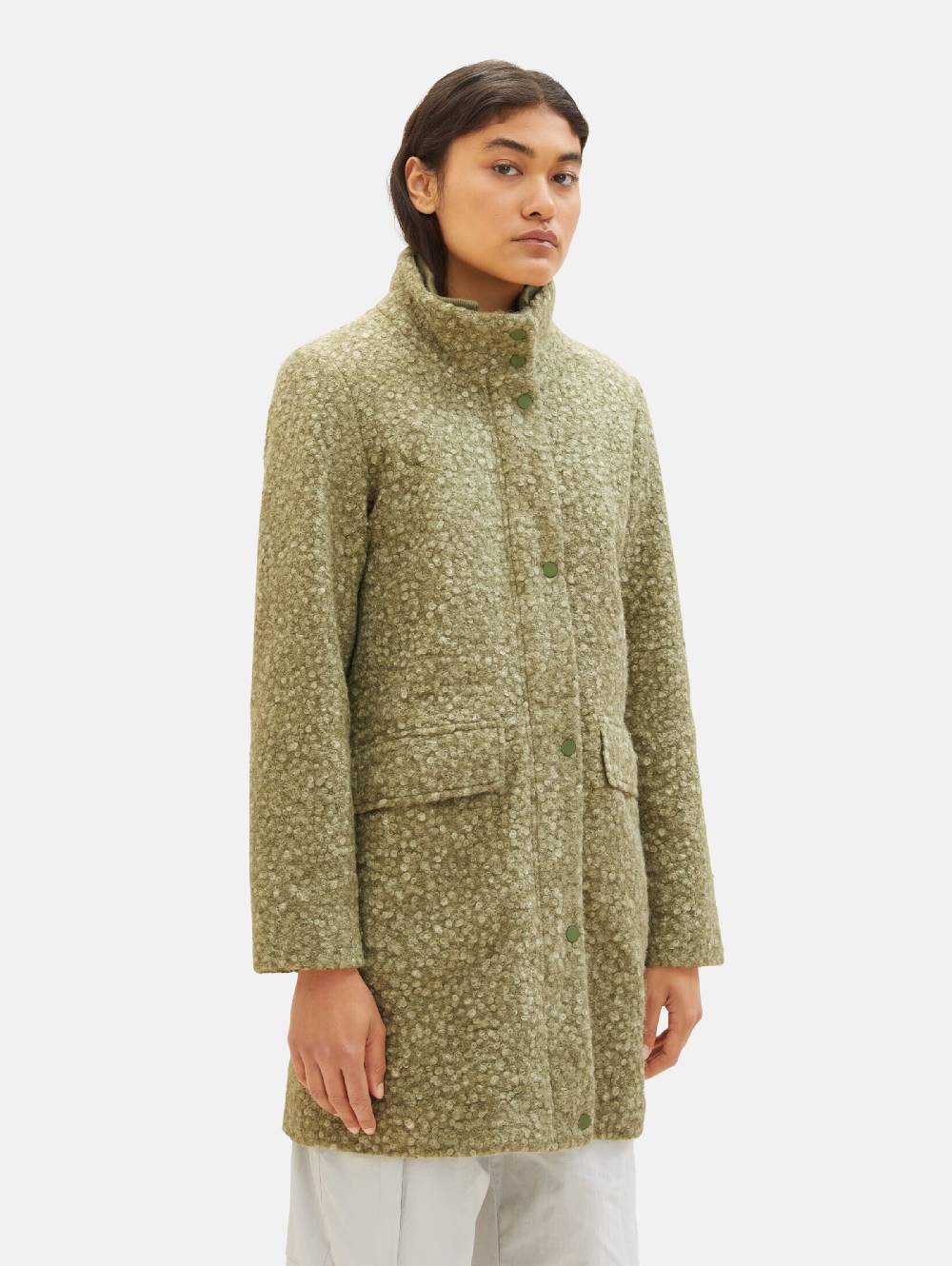 TOM TAILOR DENIM Between-Seasons Coat In Reed