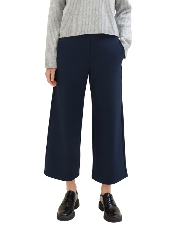 TOM TAILOR DENIM Wide Leg Pants In Marine Blue