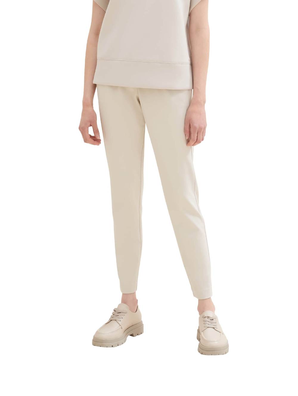 TOM TAILOR Regular Pleat-Front Pants In Beige