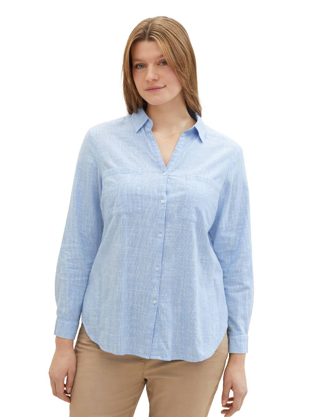 Tom Tailor Women + Blouse In Light Blue