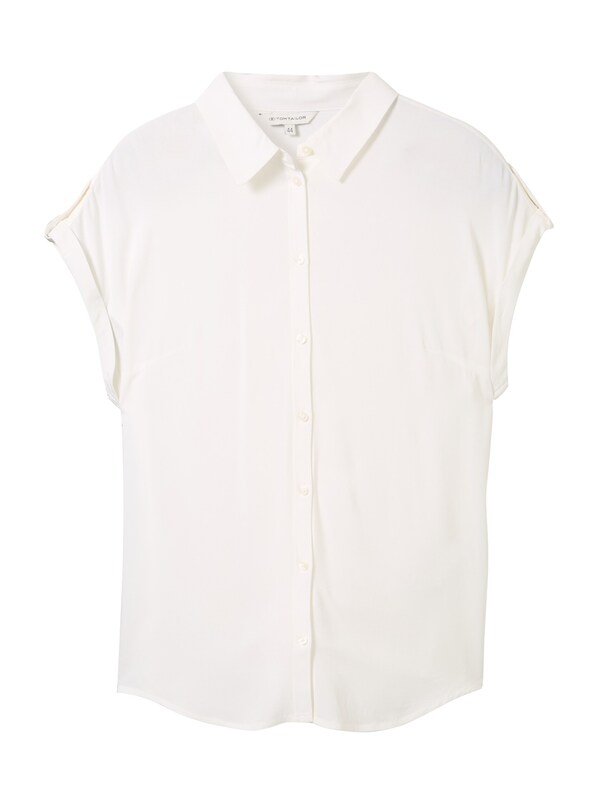 Tom Tailor Women + Blouse in Natural White