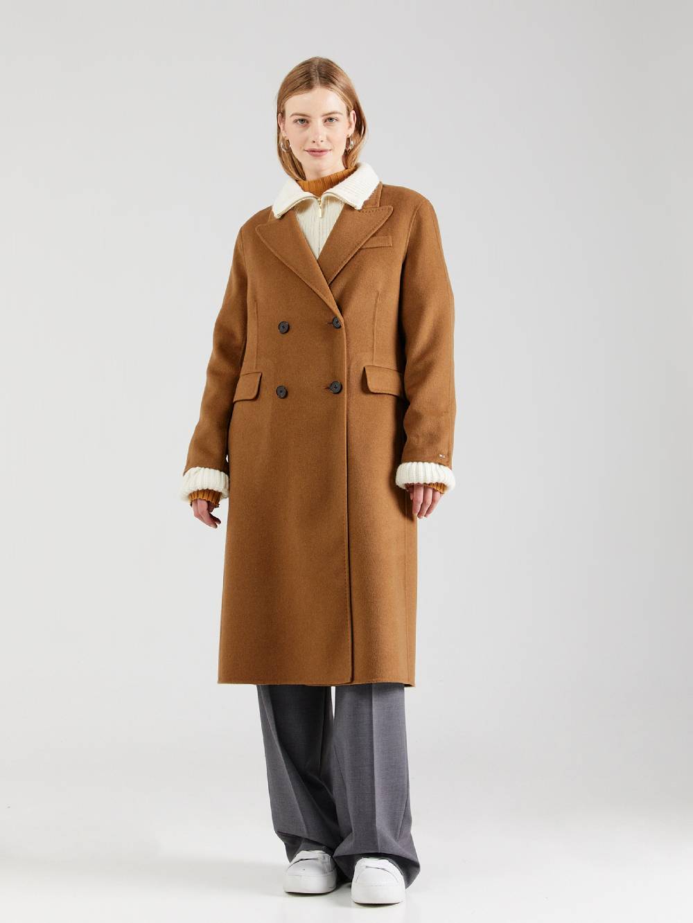 TOMMY HILFIGER Between-Seasons Coat In Caramel