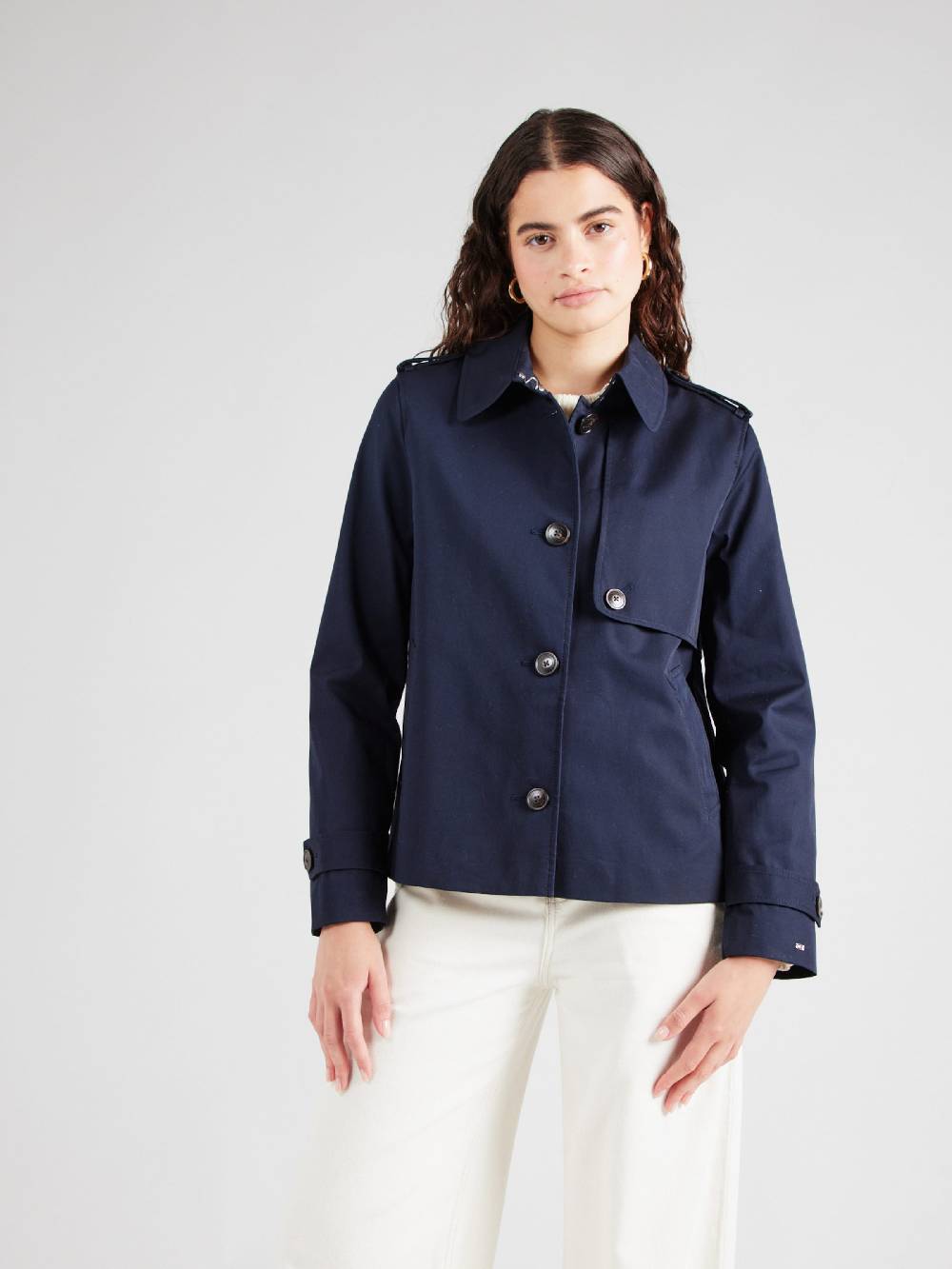 TOMMY HILFIGER Between-Seasons Coat In Dark Blue
