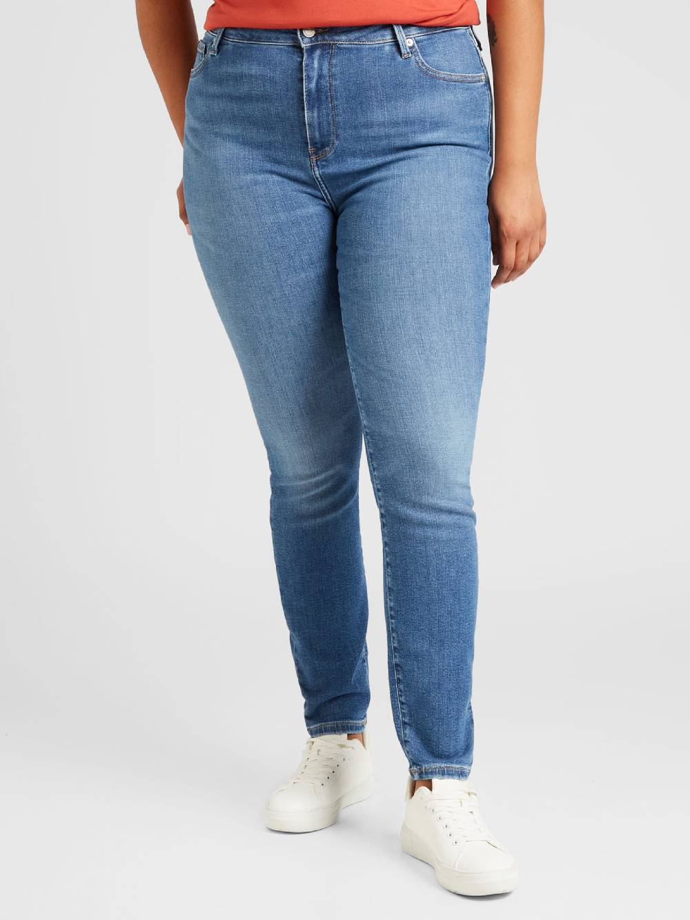 Tommy Hilfiger Curve Regular Jeans In Blue Denim