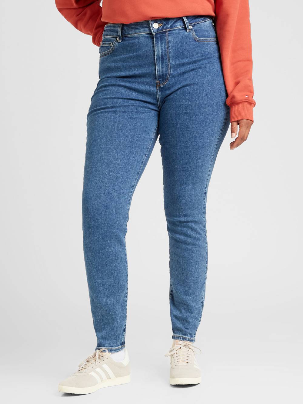 Tommy Hilfiger Curve Skinny Jeans 'HARLEM' In Blue Denim