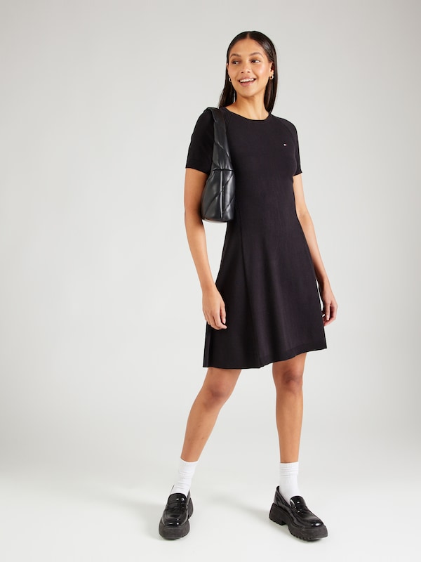 TOMMY HILFIGER Knitted dress in Black