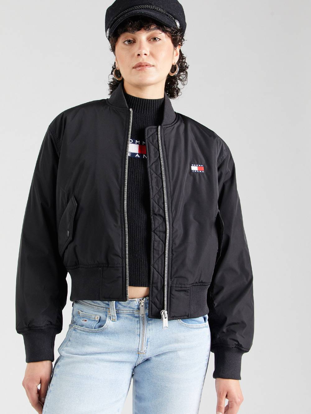 Tommy Jeans Between-Season Jacket 'ESSENTIALS' In Black
