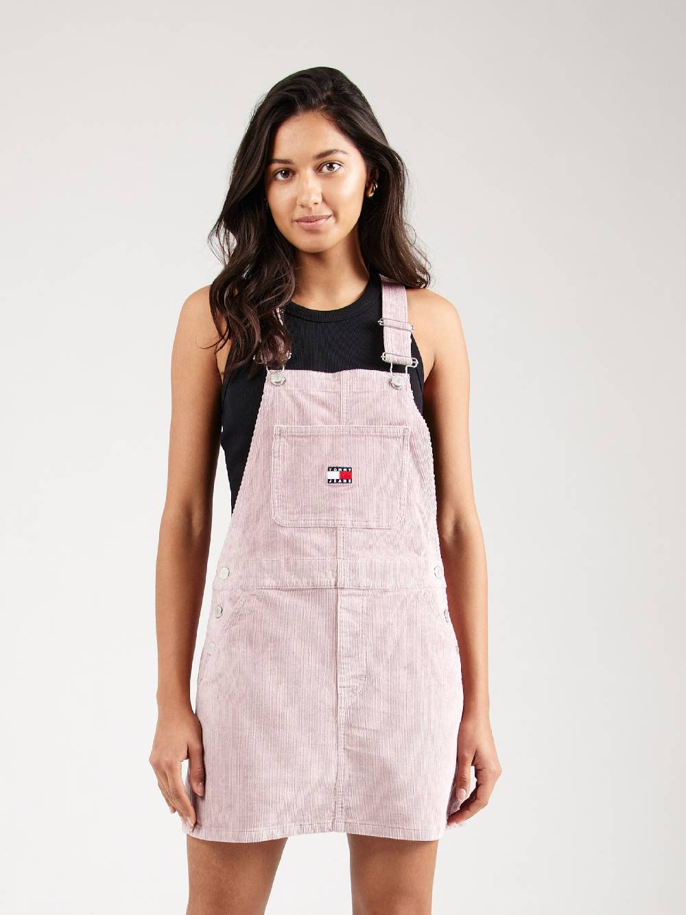 Tommy Jeans Overall Skirt In Lilac