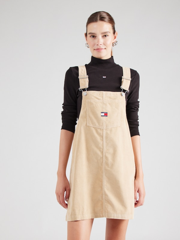 Tommy Jeans Overall Skirt in Sand
