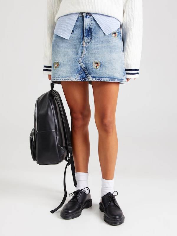 Tommy Jeans Skirt 'IZZIE' in Marine Blue, Blue Denim