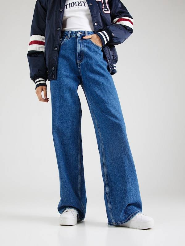 Tommy Jeans Wide leg Jeans 'Claire' in Blue Denim
