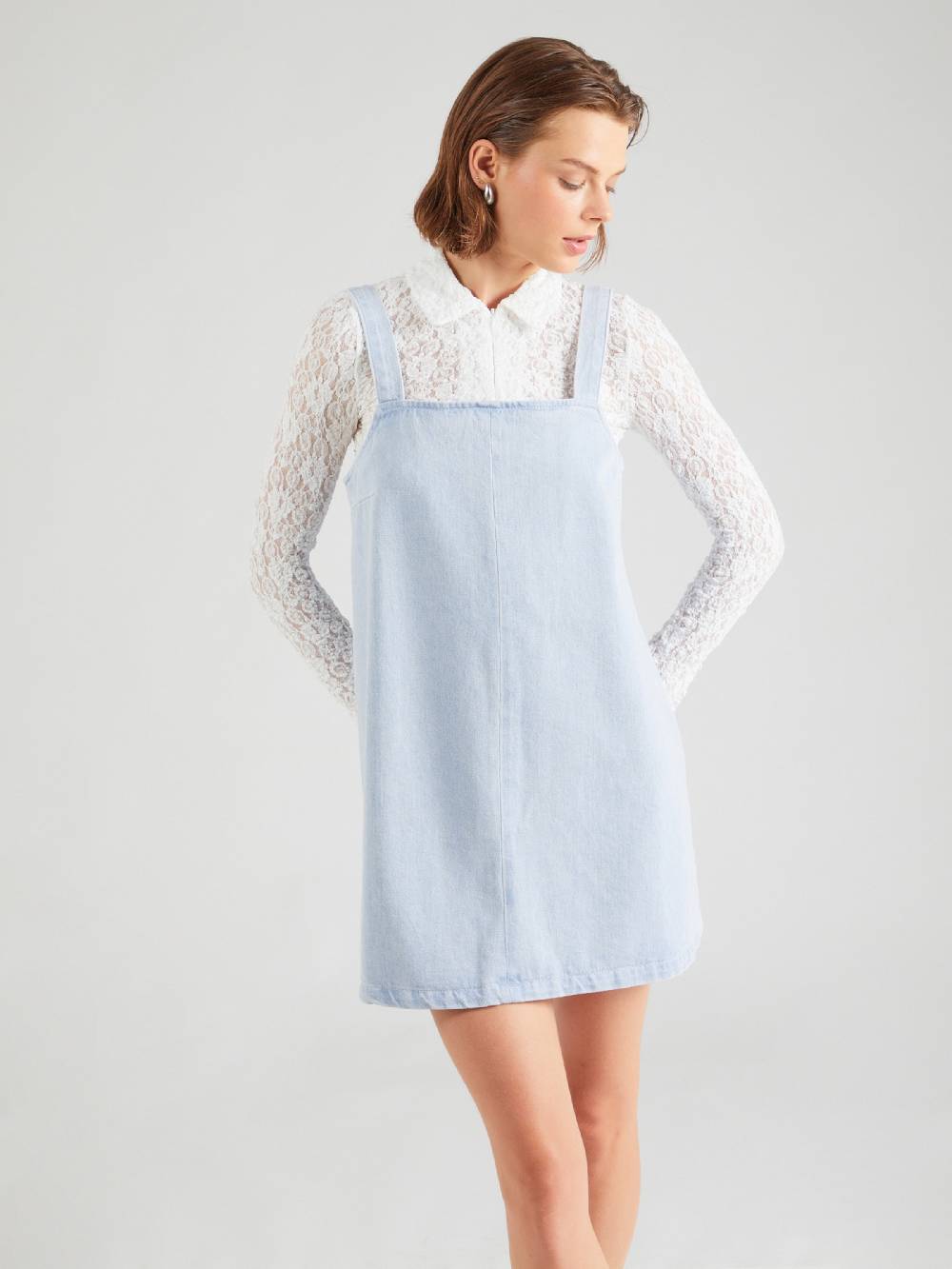 TOPSHOP Dress In Light Blue