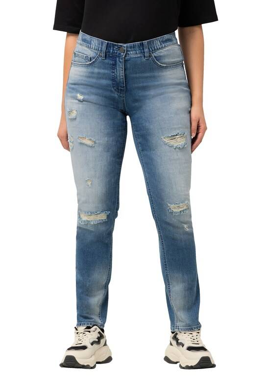 Ulla Popken Regular Jeans in Blue Denim