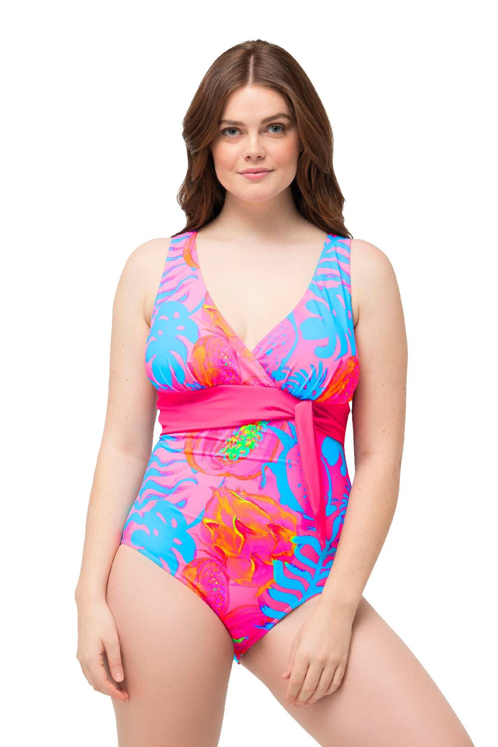 Ulla Popken Swimsuit In Turquoise
