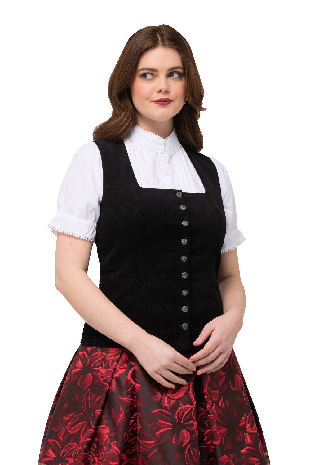 Ulla Popken Traditional Blouse In Black