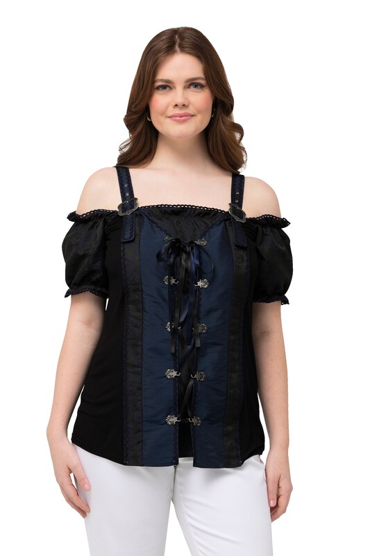 Ulla Popken Traditional Blouse in Black