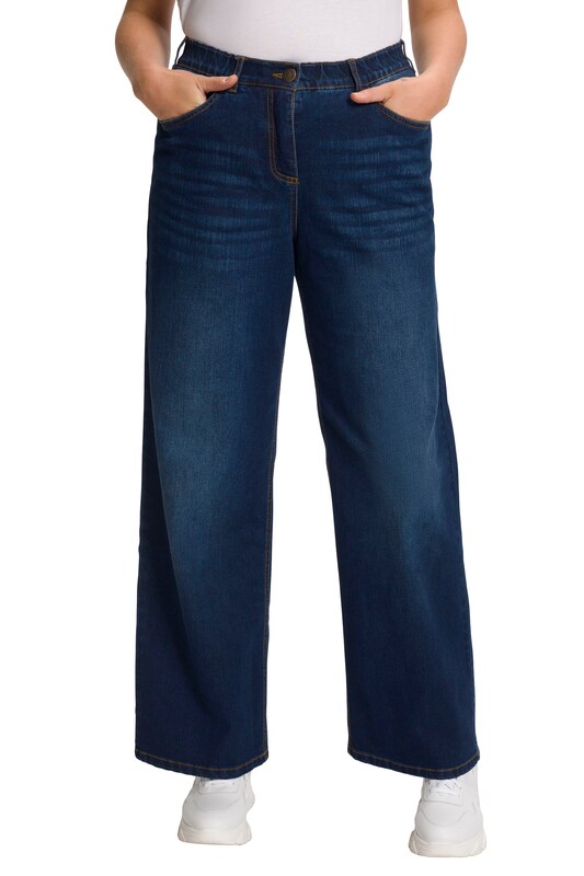 Ulla Popken Wide leg Jeans in Dark Blue