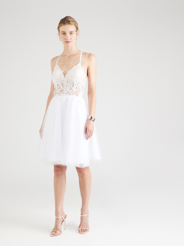 Unique Cocktail Dress in White