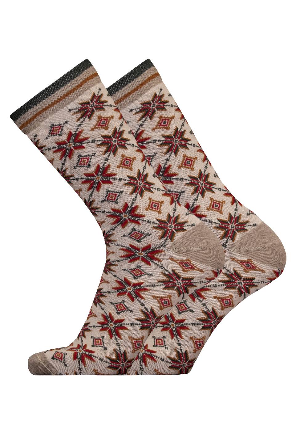 UphillSport Socks 'AUTUMN STAR' In Brown
