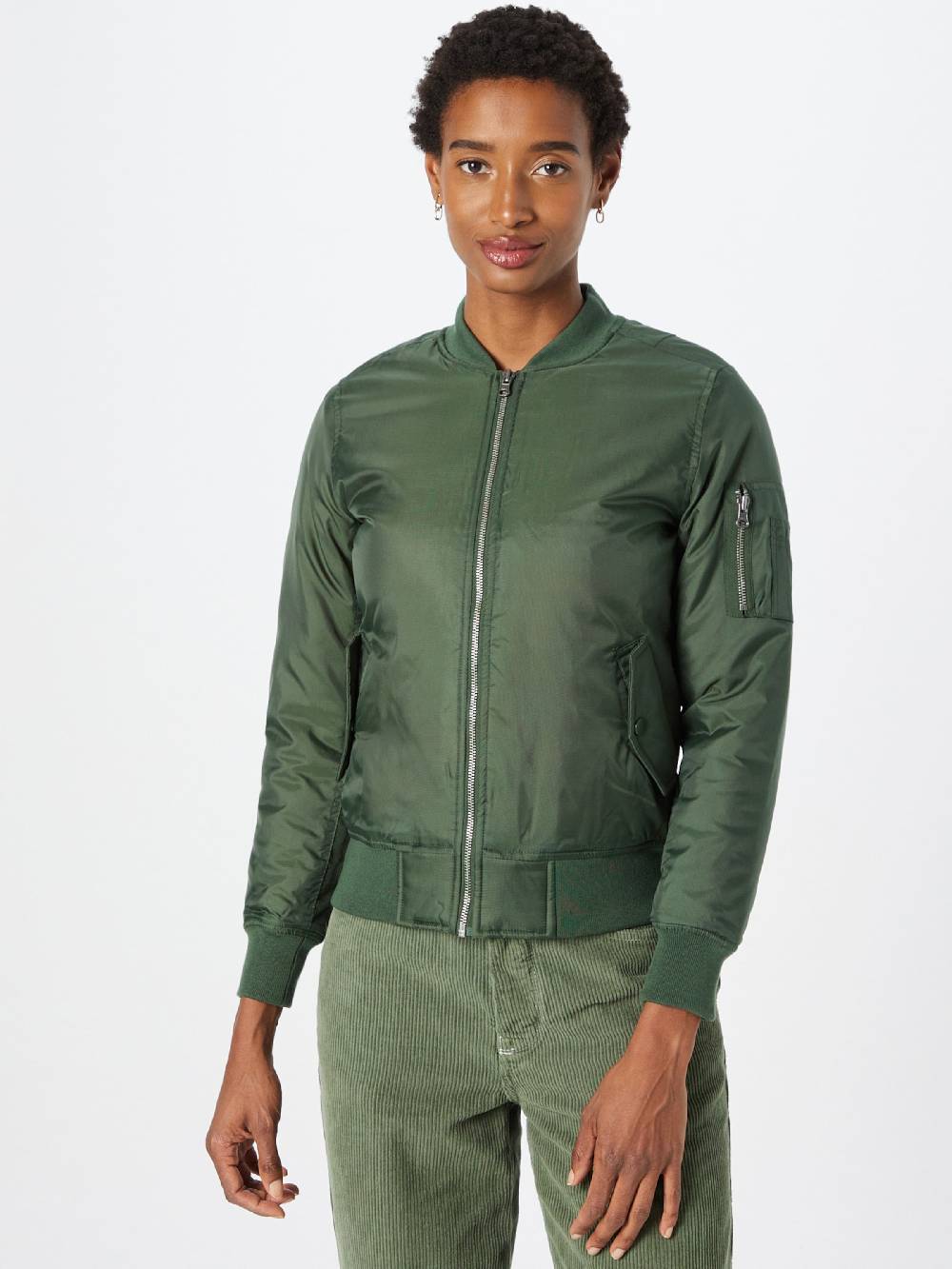 Urban Classics Between-Season Jacket In Green