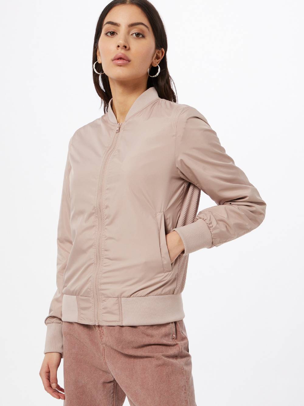 Urban Classics Between-Season Jacket In Pink