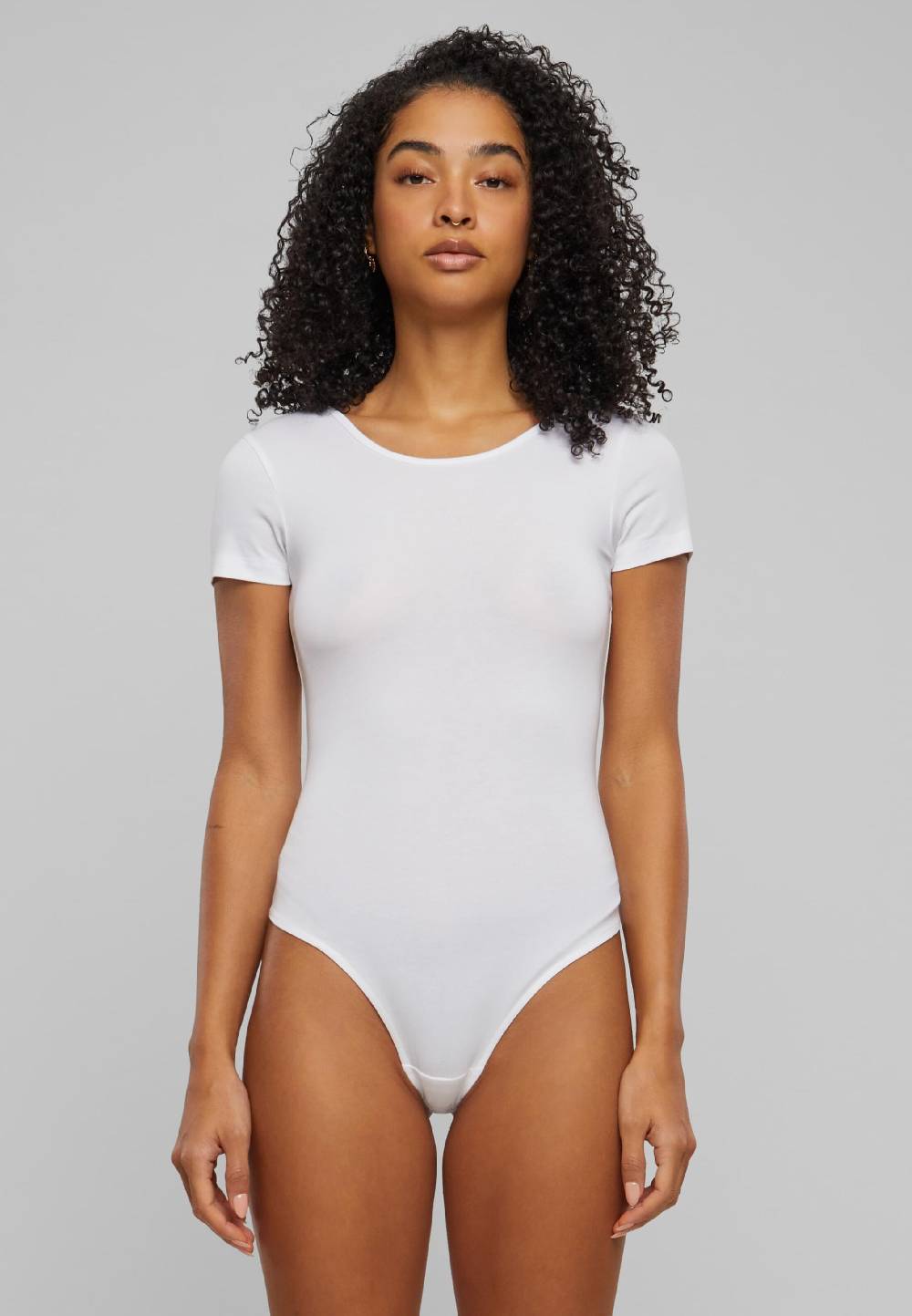 Urban Classics Bodysuit In Beige, White