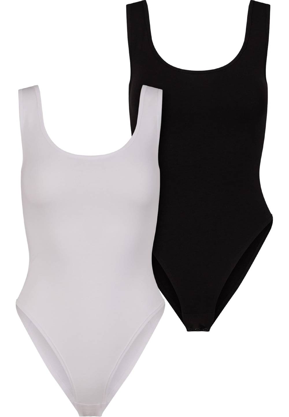 Urban Classics Bodysuit In Black, Off White
